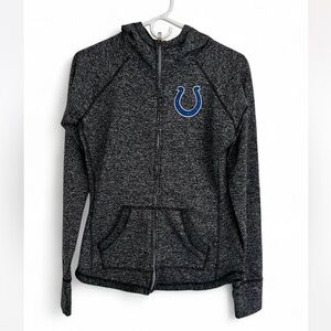 Indianapolis Colts full zip hoodie. Heather Black. Women’s Size Small.